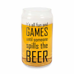 Fun And Games by Man Crafted - 16oz. Beer Can Glass Tea Light Holder