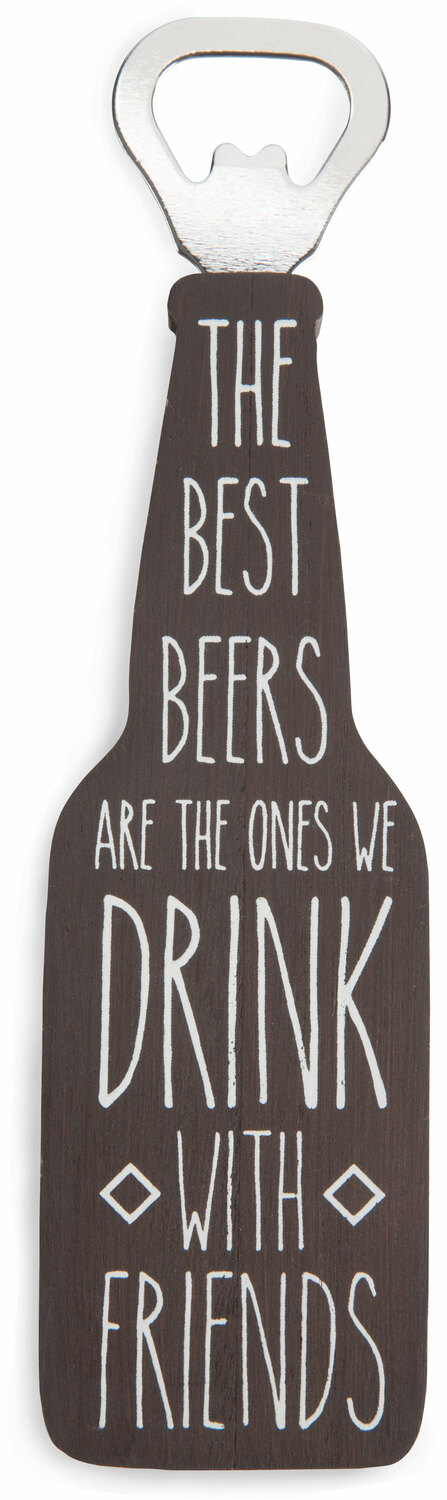 Drink With Friends by Man Crafted - Drink With Friends - 7" Bottle Opener Magnet