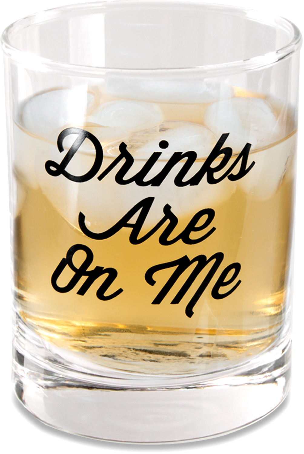 Drinks Are On Me by Man Crafted - Drinks Are On Me - 11 oz Rocks Glass