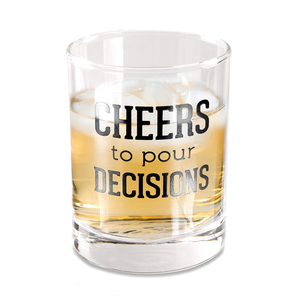 Pour Decisions by Man Crafted - 11 oz Rocks Glass