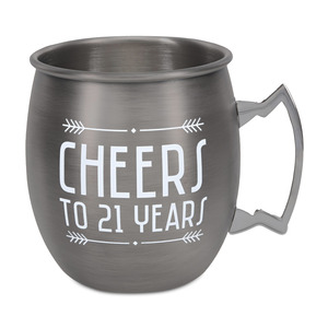 21 Years by Man Crafted - 20 oz Stainless Steel Moscow Mule