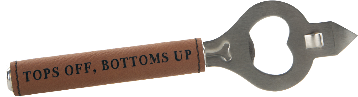 Tops Off by Man Crafted - Tops Off - PU Leather & Stainless Steel Bottle Opener