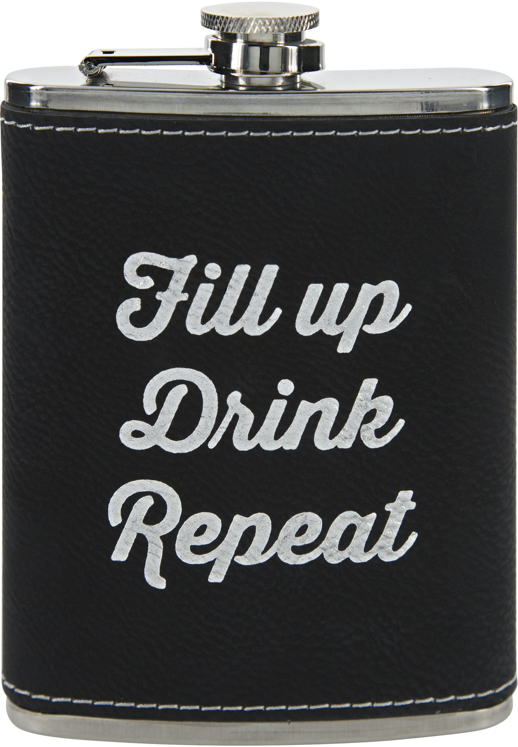 Fill Up by Man Crafted - Fill Up - PU Leather & Stainless Steel 8 oz Flask