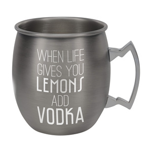 Add Vodka by Man Crafted - 20 oz Stainless Steel Moscow Mule