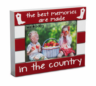 Country Baby by We Baby - 7.5" x 6" Frame (holds 4" x 6" photo)