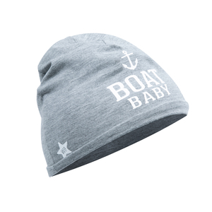 Boat by We Baby - Heathered Gray  Beanie
(0-12 Months)