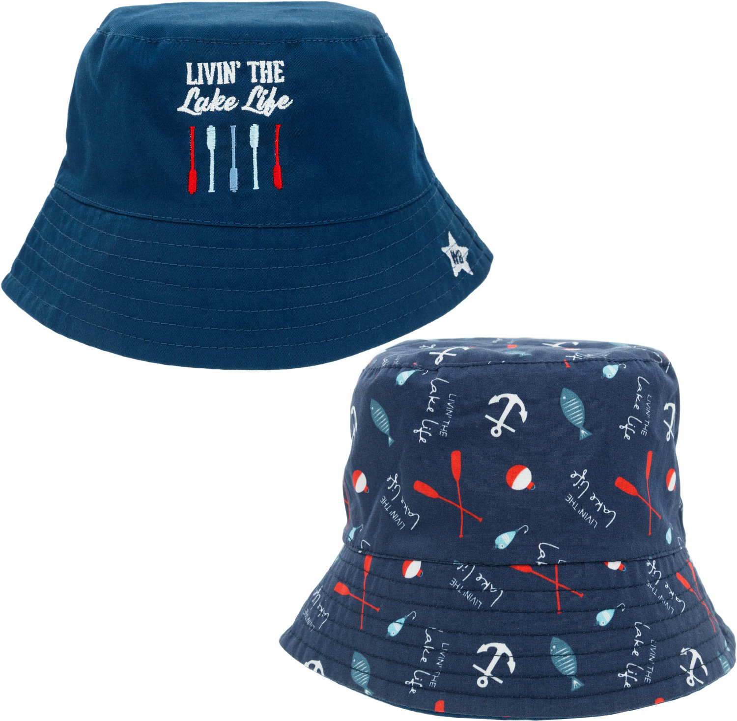 Lake Life by We Baby - Lake Life - Reversible Bucket Hat
6-12 Months