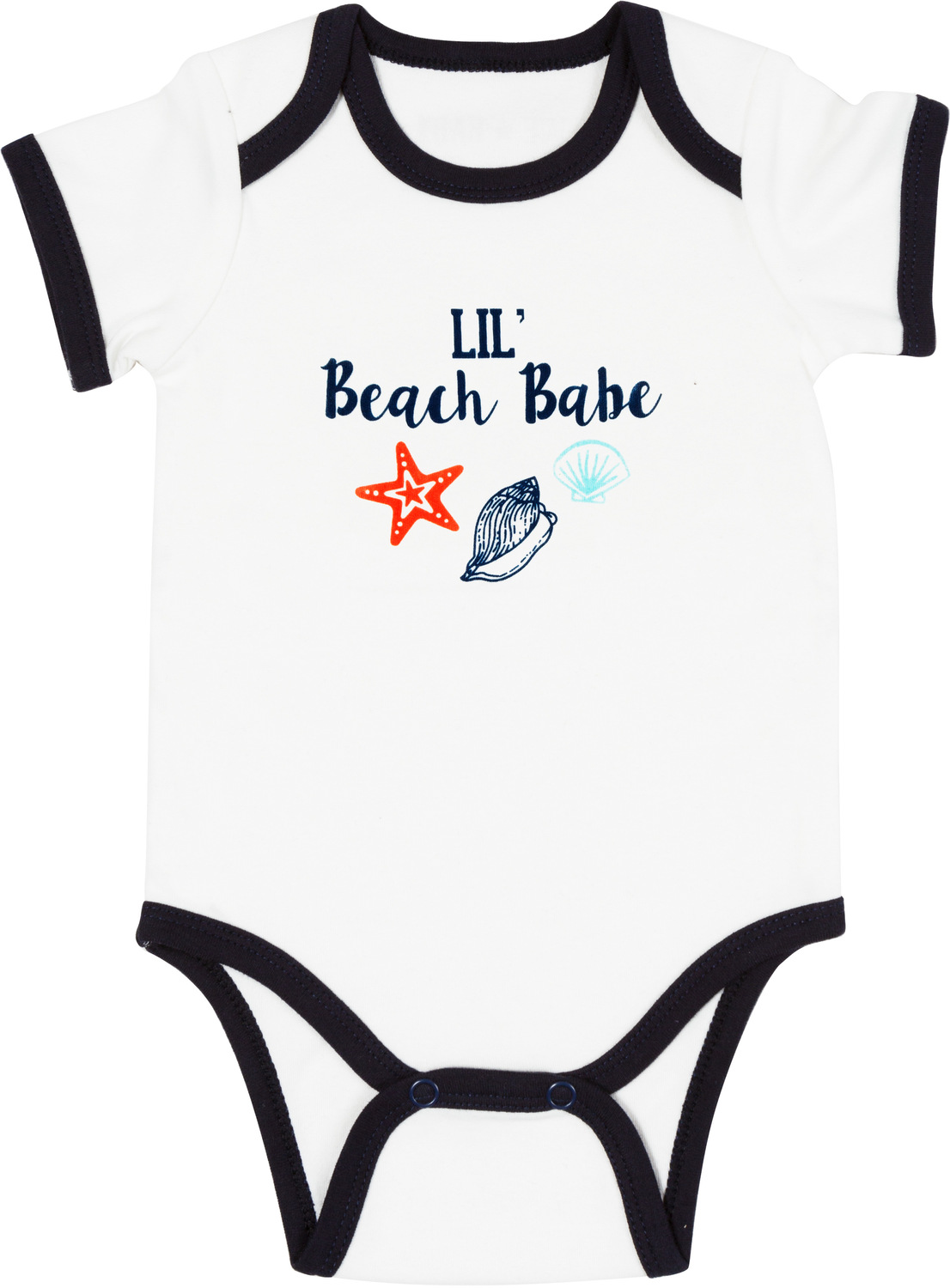 Beach Babe by We Baby - Beach Babe - 6-12 Months
Blue Trimmed Bodysuit
