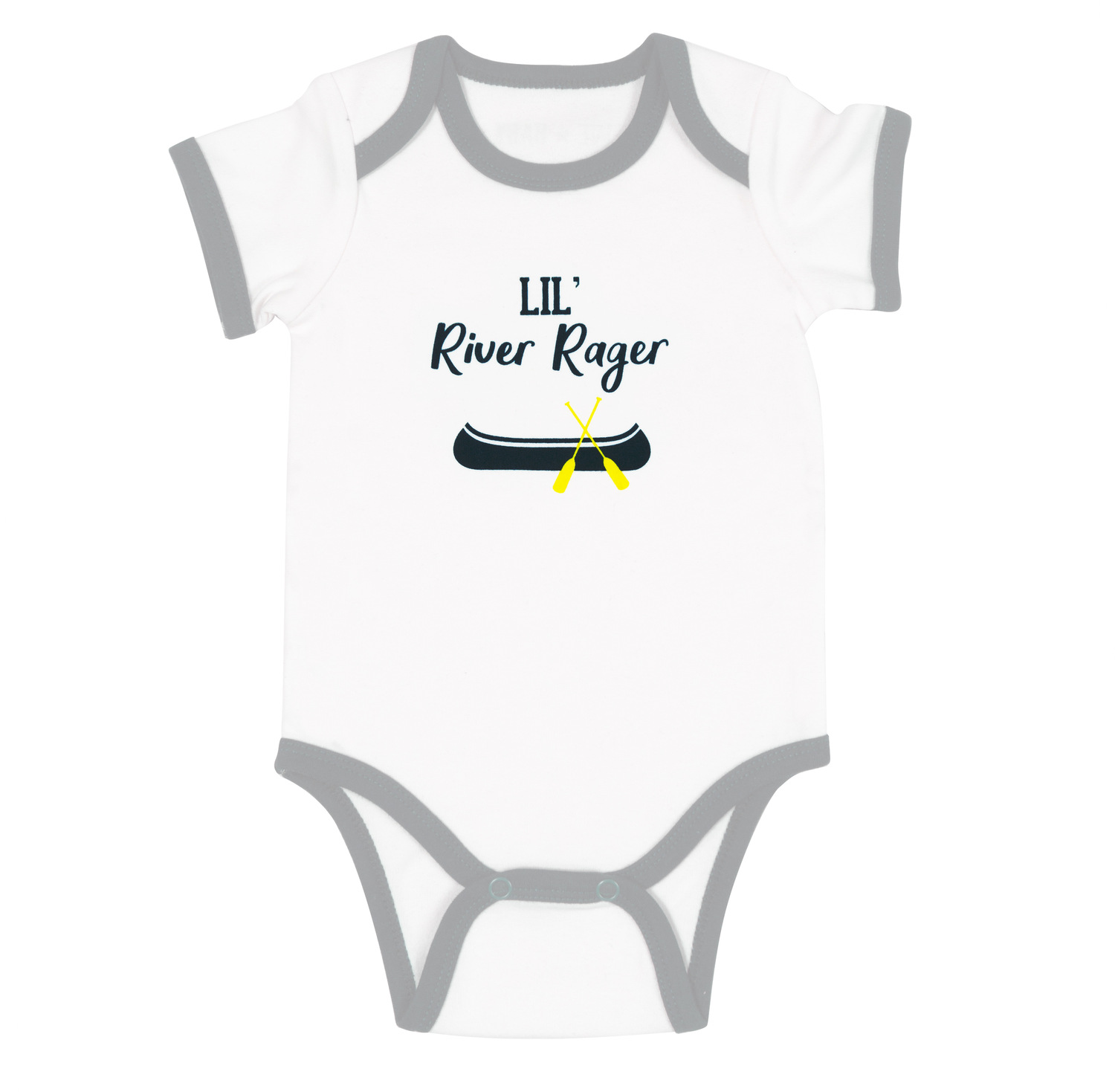 River Rager by We Baby - River Rager - 6-12 Months
Gray Trimmed Bodysuit