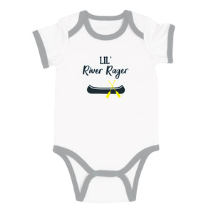River Rager by We Baby - 6-12 Months
Gray Trimmed Bodysuit