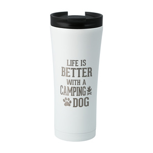 Camping Dog by We Pets - 17 oz Stainless Steel Travel Tumbler