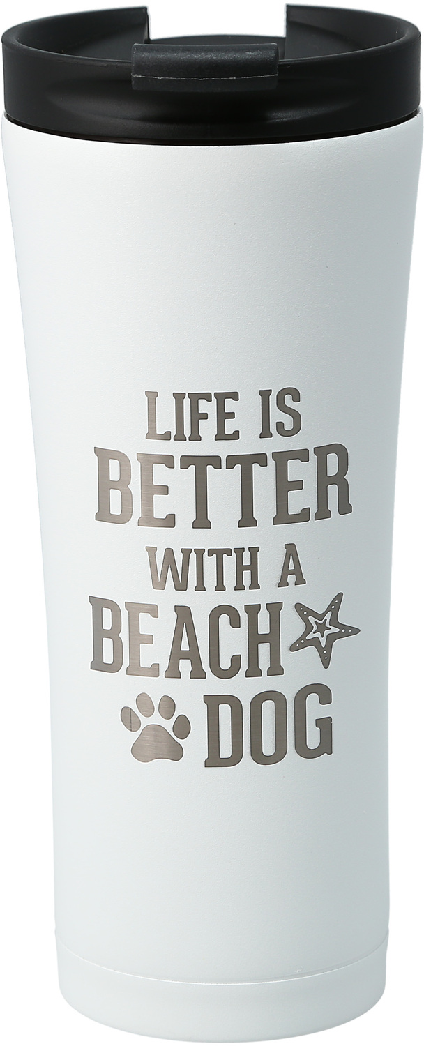 Beach Dog by We Pets - Beach Dog - 17 oz Stainless Steel Travel Tumbler