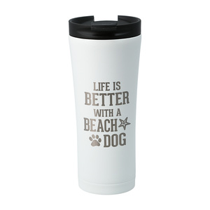 Beach Dog by We Pets - 17 oz Stainless Steel Travel Tumbler