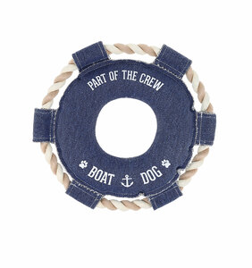 Boat Dog by We Pets - 10.75" x 10.75" Canvas Dog Toy on Rope