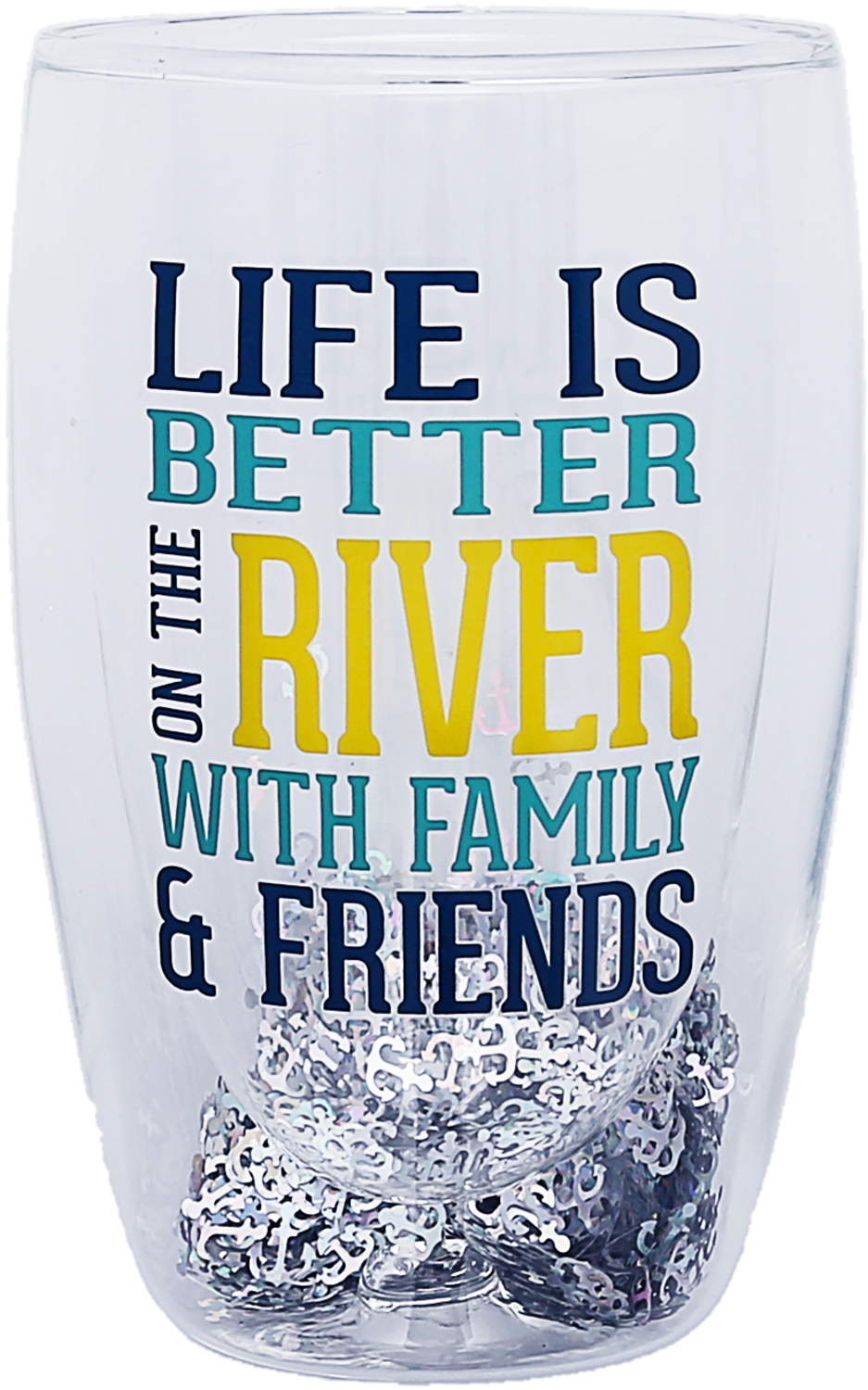 On the River by We People - On the River - 14 oz Double-Walled Glass