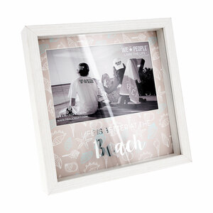 Beach by We People - 7.5" Shadow Box Frame (Holds 6" x 4" Photo)