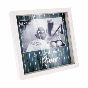 River by We People - 7.5" Shadow Box Frame (Holds 6" x 4" Photo)