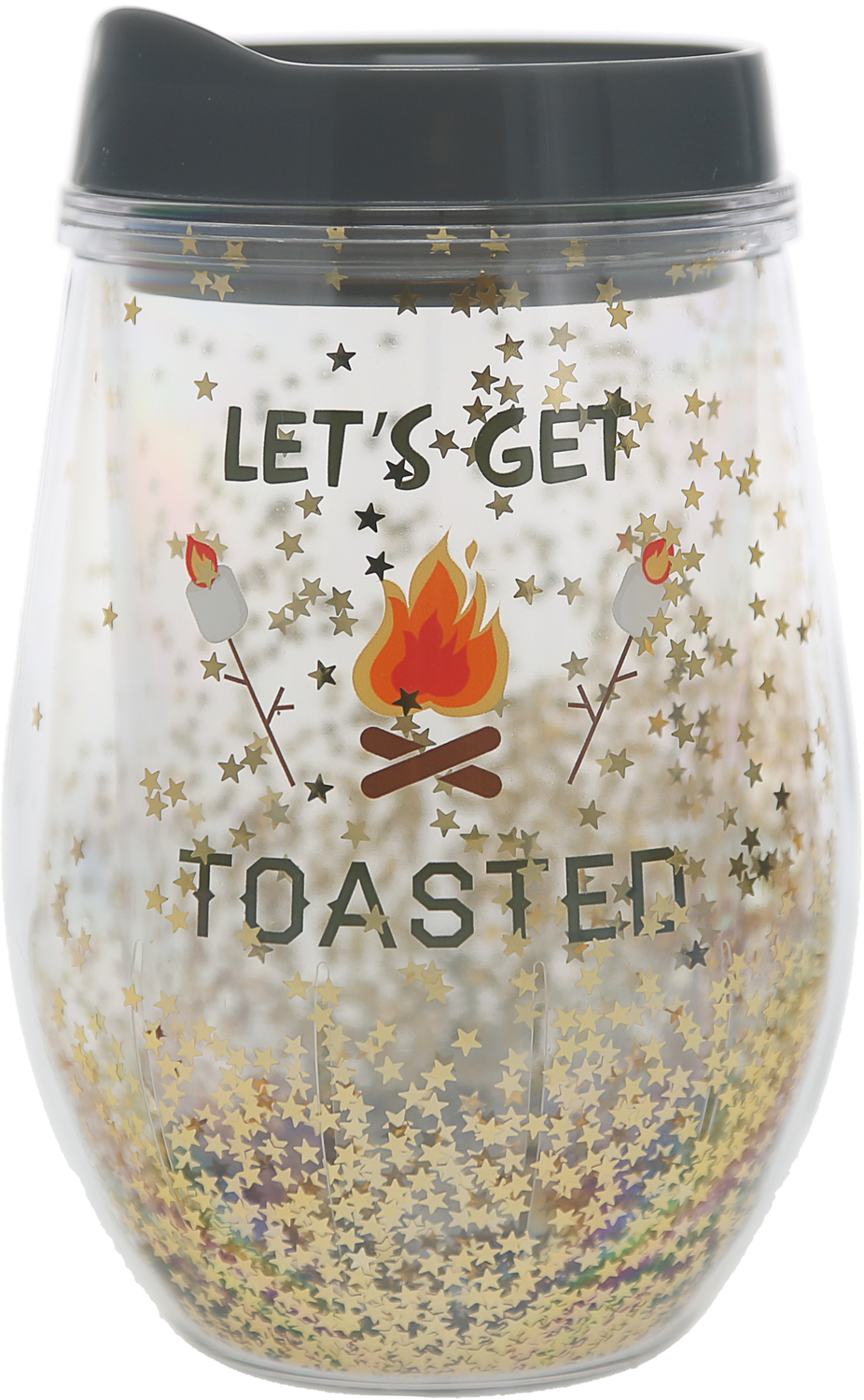 Toasted by We People - Toasted - 12 oz Acrylic Stemless Wine Glass with Lid