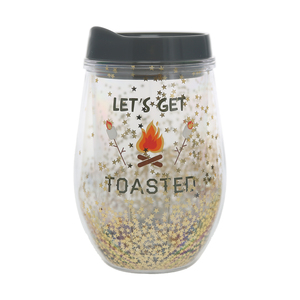 Toasted by We People - 12 oz Acrylic Stemless Wine Glass with Lid