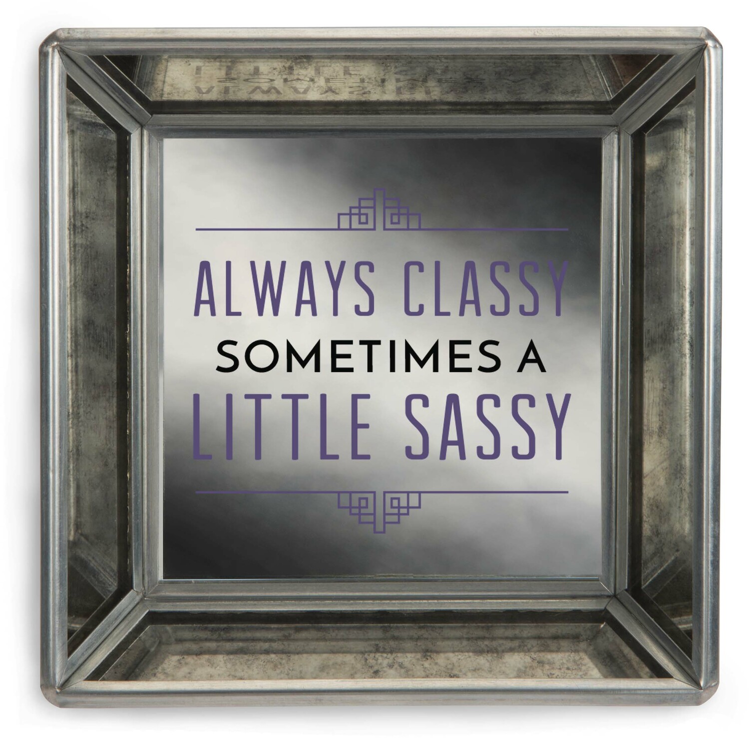 Classy and Sassy by Pretty Inappropriate - Classy and Sassy - 4" Mirrored Tray
