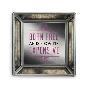 Born Free by Pretty Inappropriate - 4" Mirrored Tray