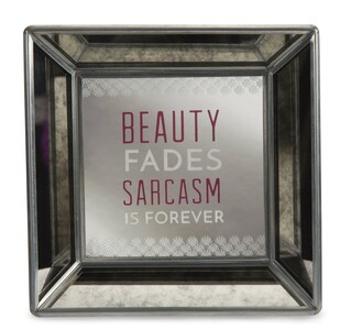 Beauty by Pretty Inappropriate - 5" Mirrored Easel Back Plaque
