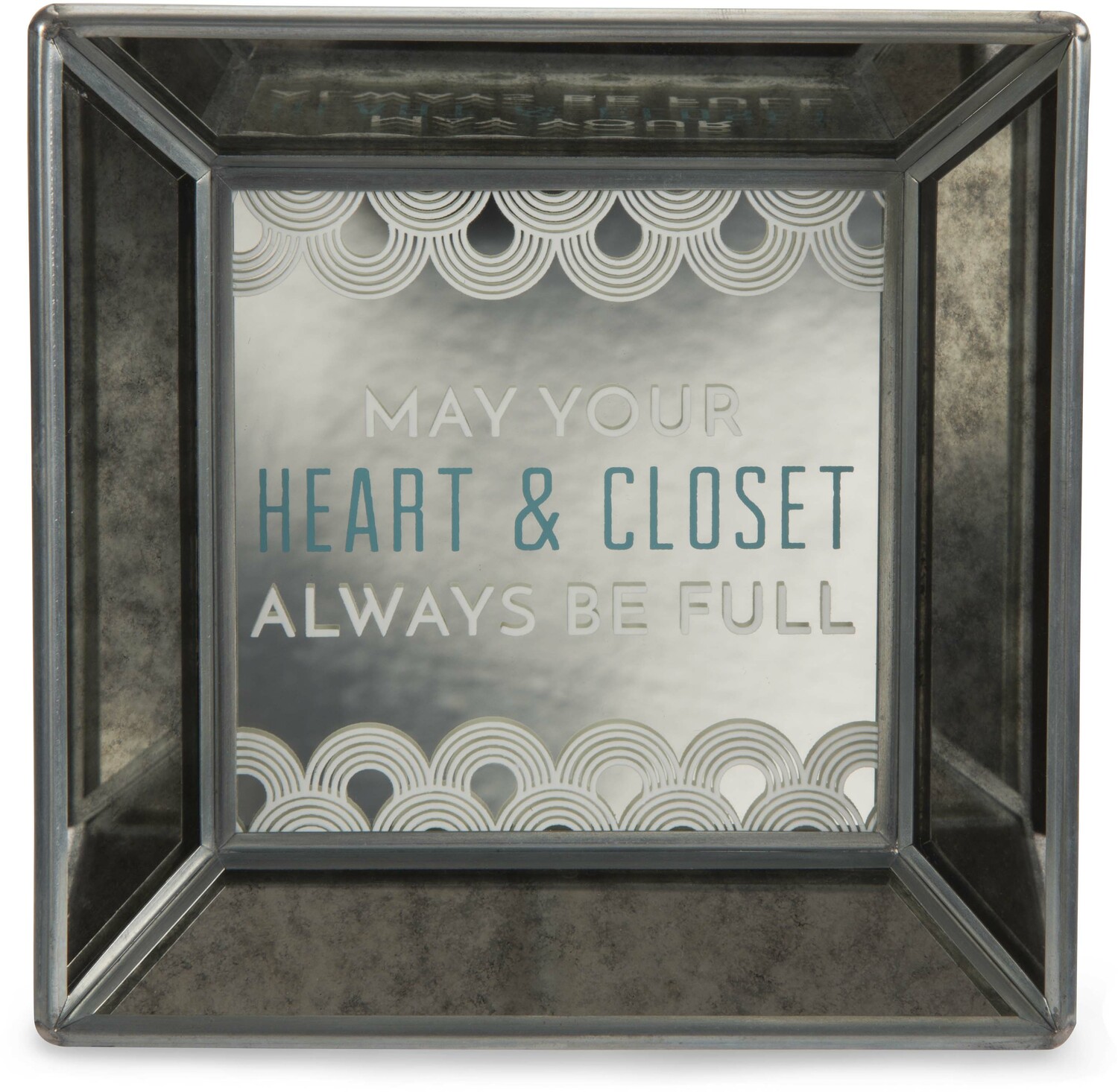 Heart & Closet by Pretty Inappropriate - Heart & Closet - 5" Mirrored Easel Back Plaque