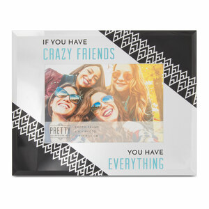 Crazy Friends by Pretty Inappropriate - 9" x 7" Mirror Frame (Holds a 6" x 4" Photo)