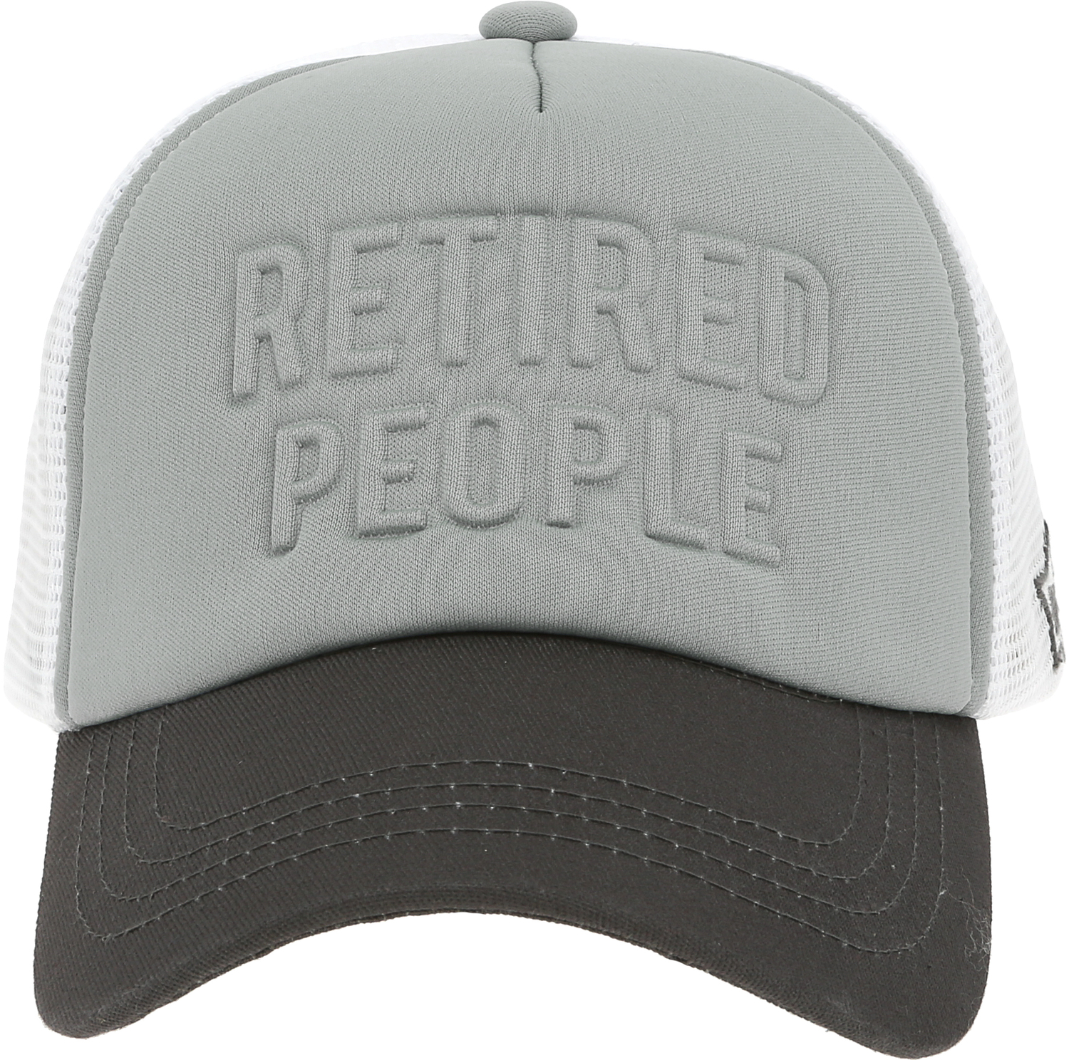 Retired People by We People - Retired People - Adjustable Light Gray Neoprene Mesh Hat