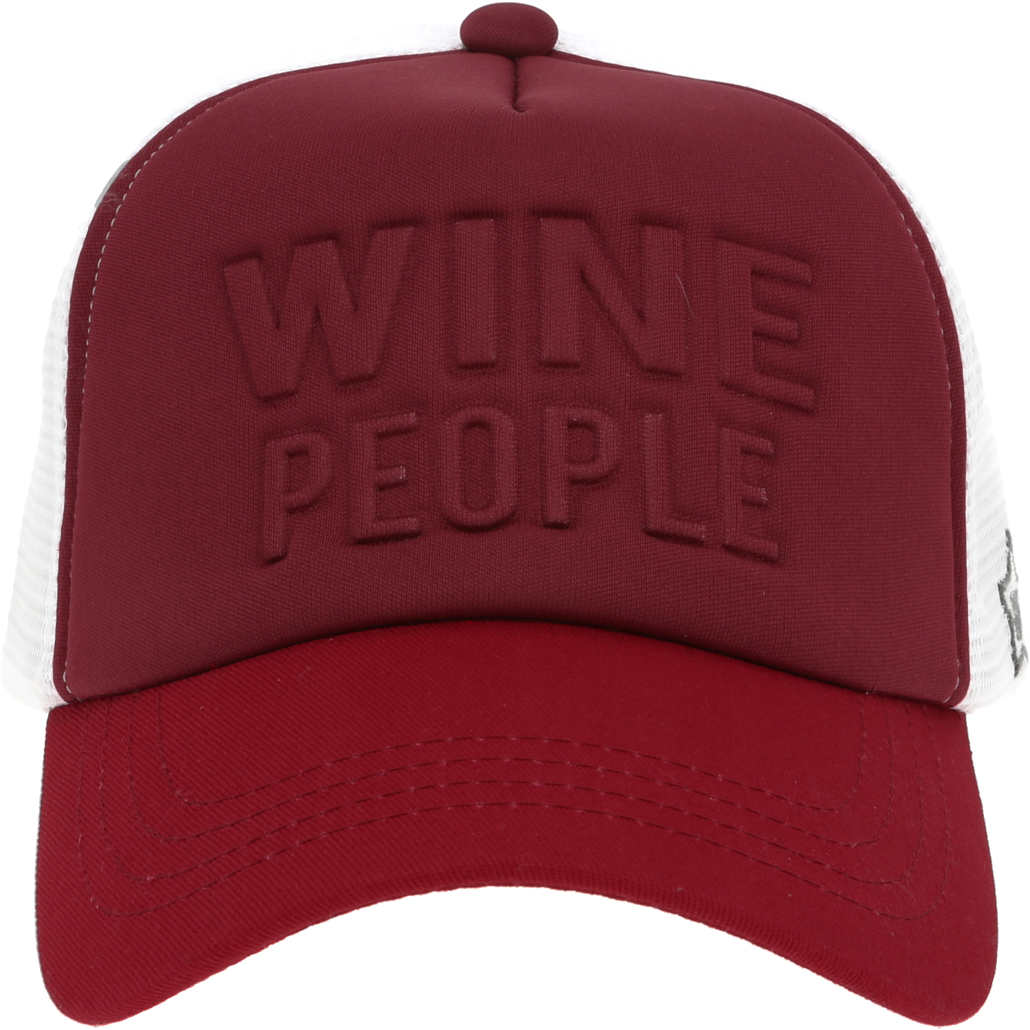 Wine People by We People - Wine People - Adjustable Maroon Neoprene Mesh Hat