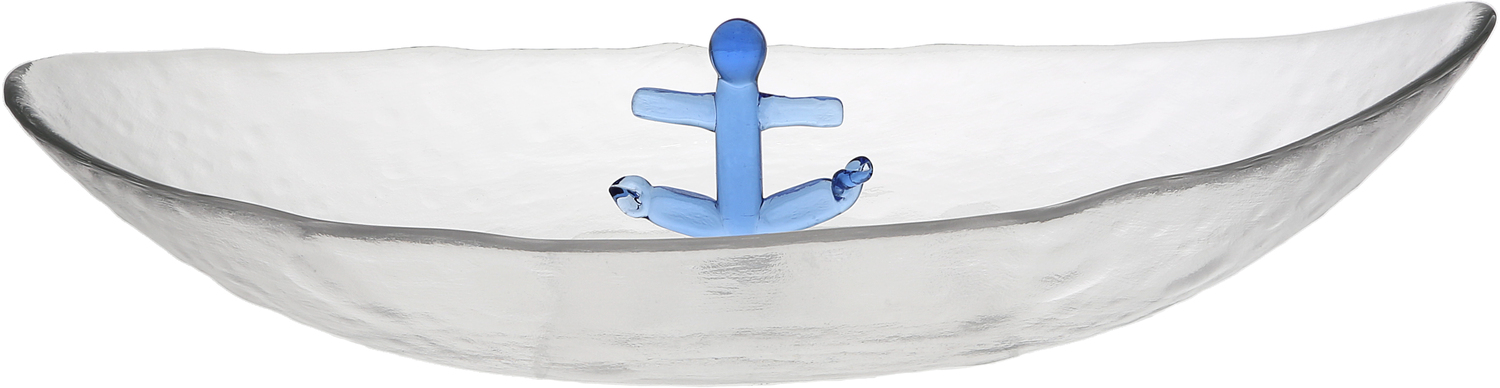 Anchor by We People - Anchor - 12" Glass Platter with 3D Icon