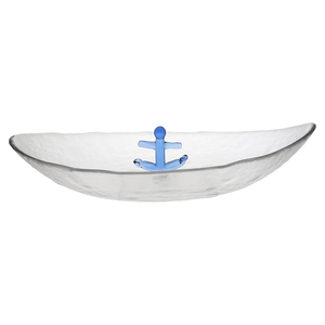 Anchor by We People - 12" Glass Platter with 3D Icon
