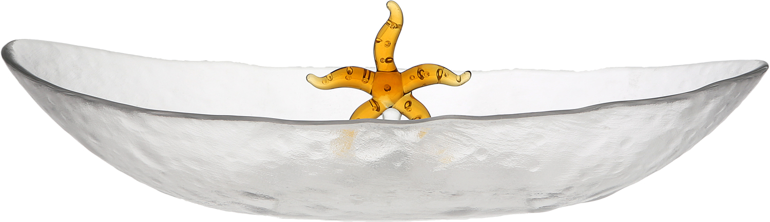 Starfish by We People - Starfish - 12" Glass Platter with 3D Icon