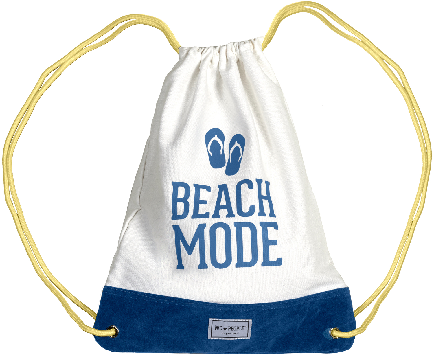 Beach Mode by We People - Beach Mode - 13" x 17" Canvas Drawstring Bag