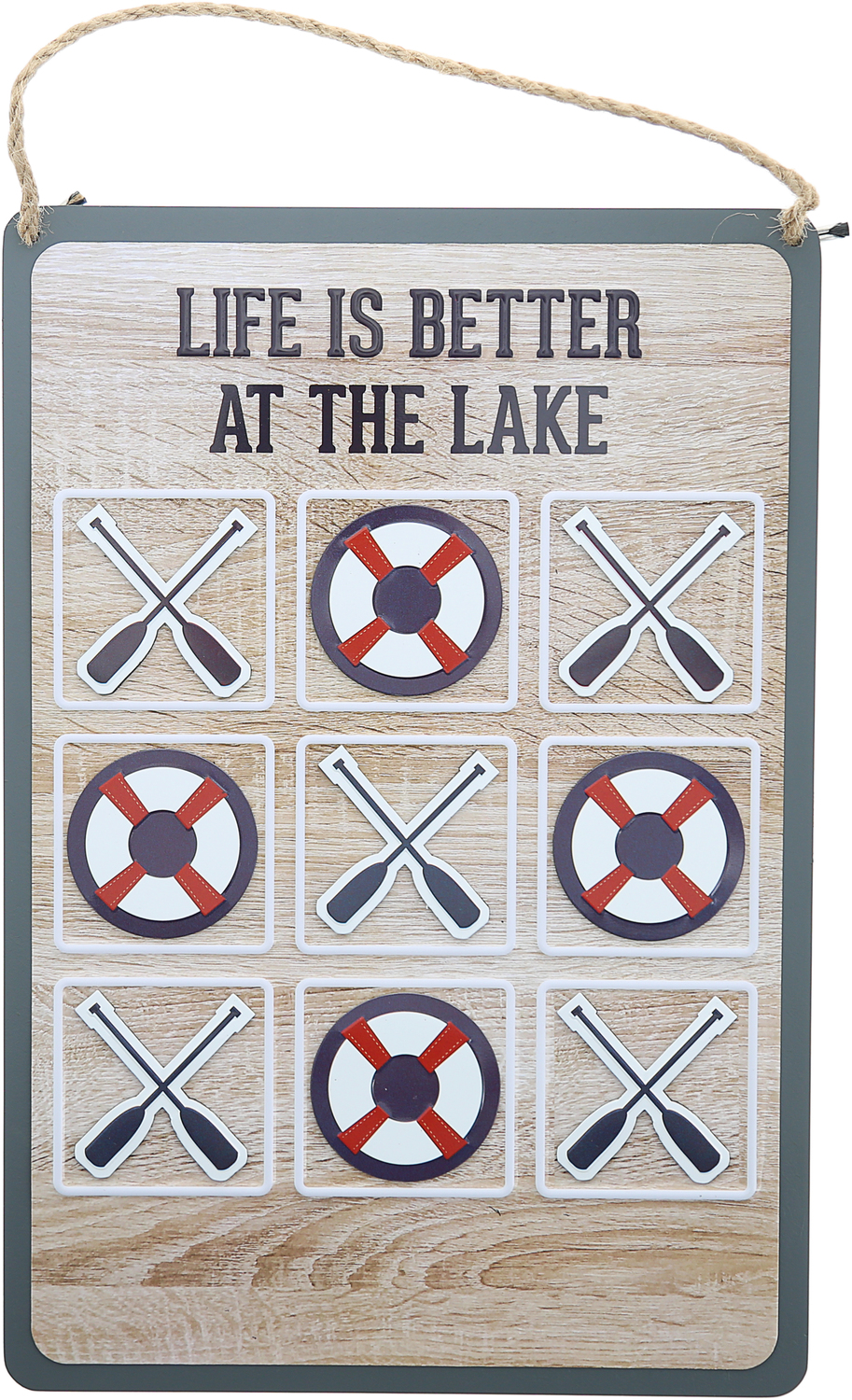 Lake by We People - Lake - 8.5" x 12.5" Magnetic Tic-Tac-Toe Board