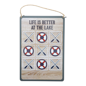 Lake by We People - 8.5" x 12.5" Magnetic Tic-Tac-Toe Board