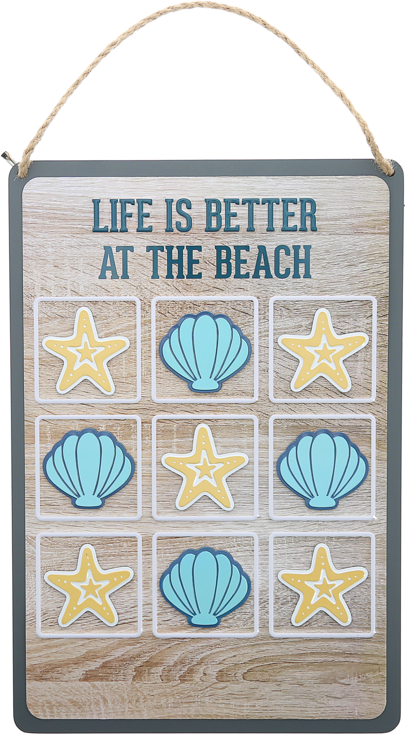 Beach by We People - Beach - 8.5" x 12.5" Magnetic Tic Tac Toe Board