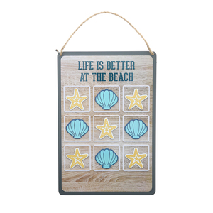 Beach by We People - 8.5" x 12.5" Magnetic Tic Tac Toe Board