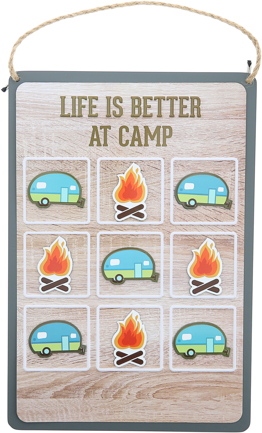 Camp by We People - Camp - 8.5" x 12.5" Magnetic Tic-Tac-Toe Board