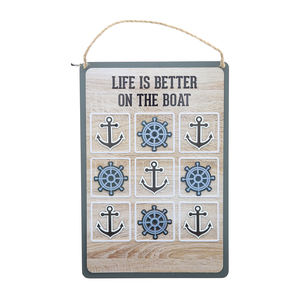 Boat by We People - 8.5" x 12.5" Magnetic Tic-Tac-Toe Board