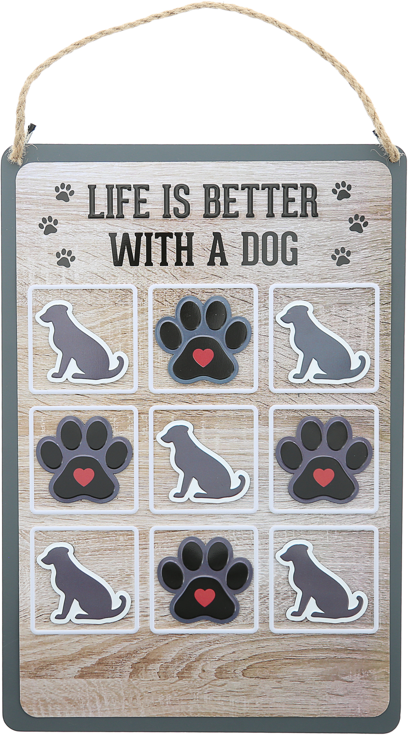 Dog by We People - Dog - 8.5" x 12.5" Magnetic Tic Tac Toe Board