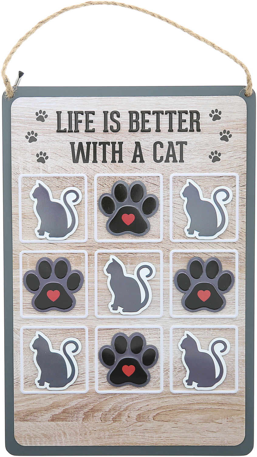 Cat by We People - Cat - 8.5" x 12.5" Magnetic Tic-Tac-Toe Board