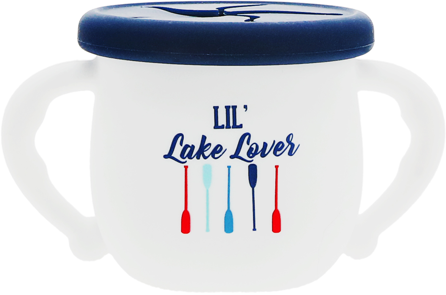 Lake Lover by We Baby - Lake Lover - 3.5" Silicone Snack Bowl with Lid