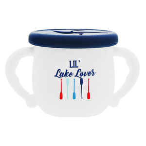 Lake Lover by We Baby - 3.5" Silicone Snack Bowl with Lid