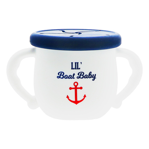 Boat Baby by We Baby - 3.5" Silicone Snack Bowl with Lid
