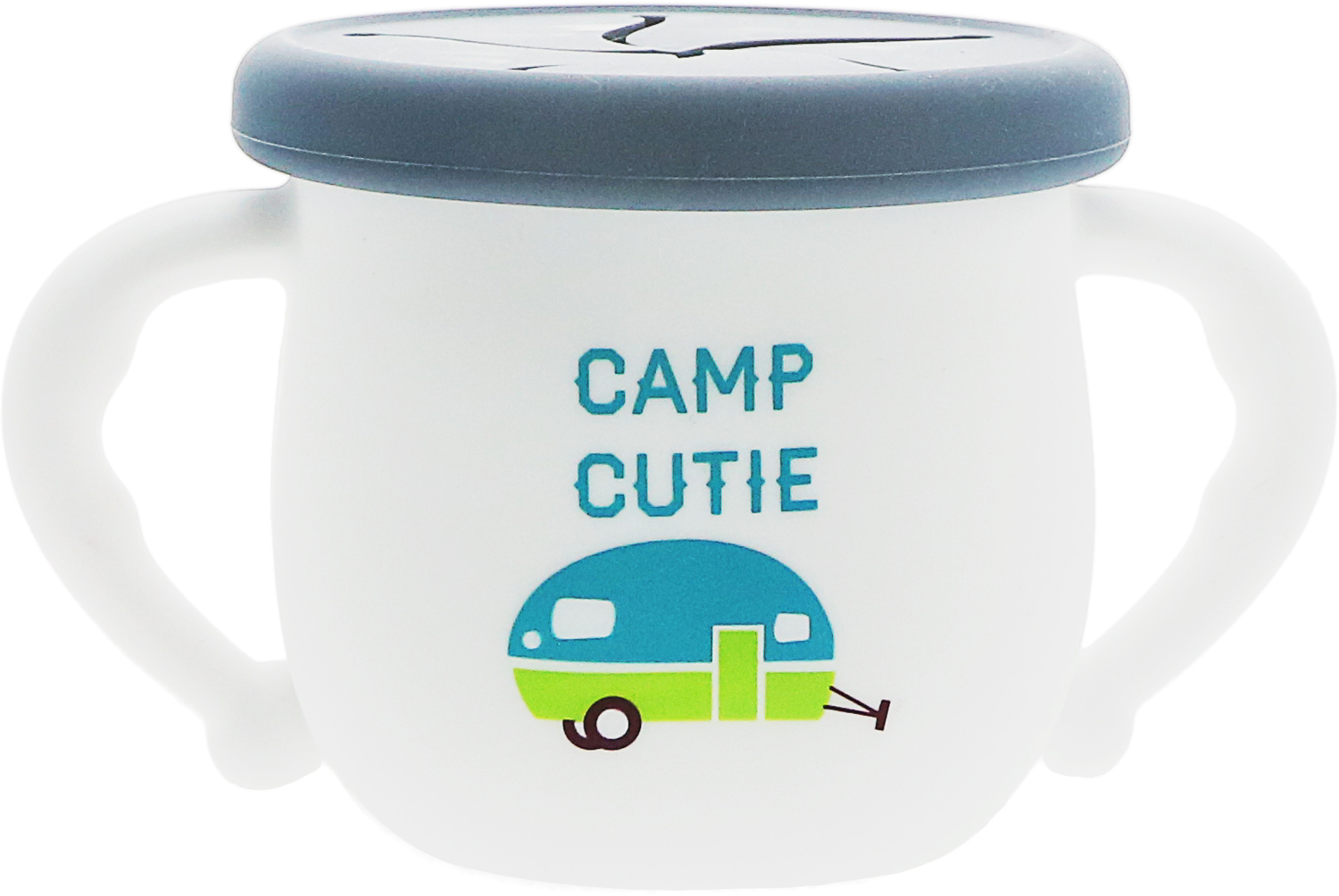 Camp Cutie by We Baby - Camp Cutie - 3.5" Silicone Snack Bowl with Lid