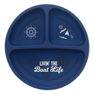 Boat Life by We Baby - 7.75" Divided Silicone Suction Plate