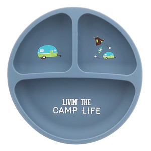 Camp Life by We Baby - 7.75" Divided Silicone Suction Plate