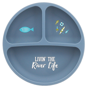 River Life by We Baby - 7.75" Divided Silicone Suction Plate