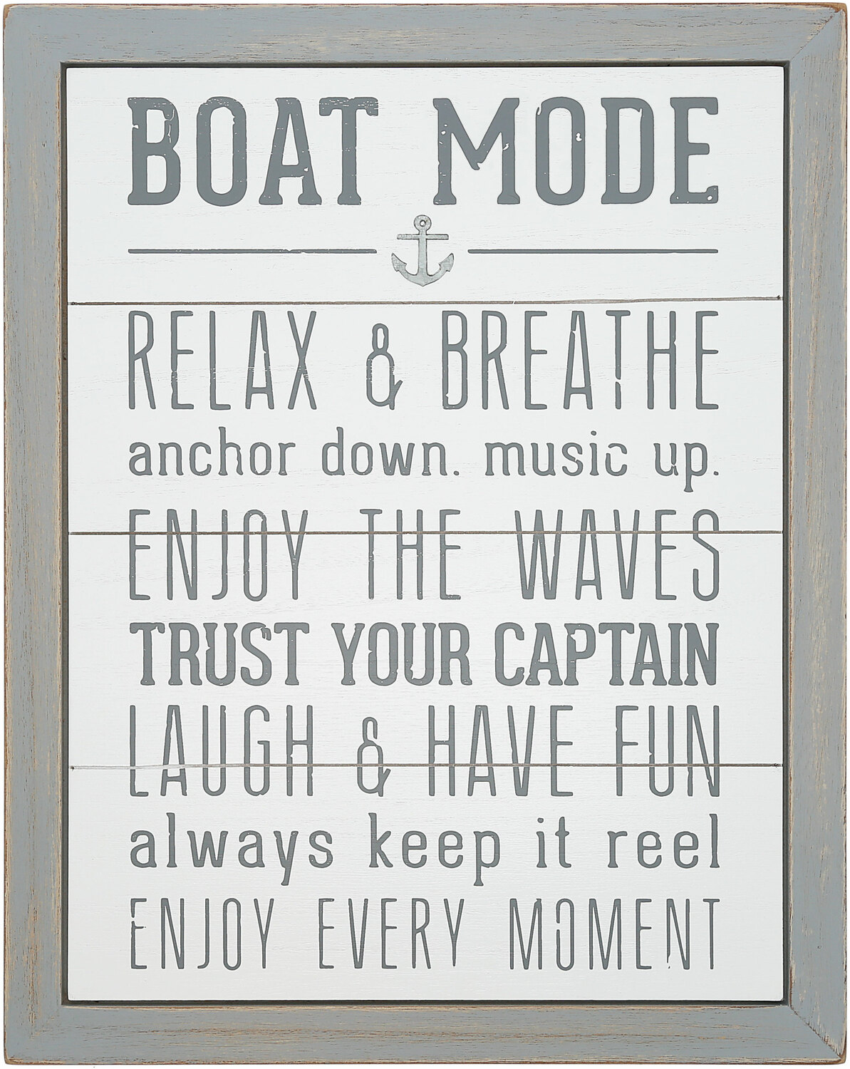 Boat Mode by We People - Boat Mode - 12" x 15" MDF Sign